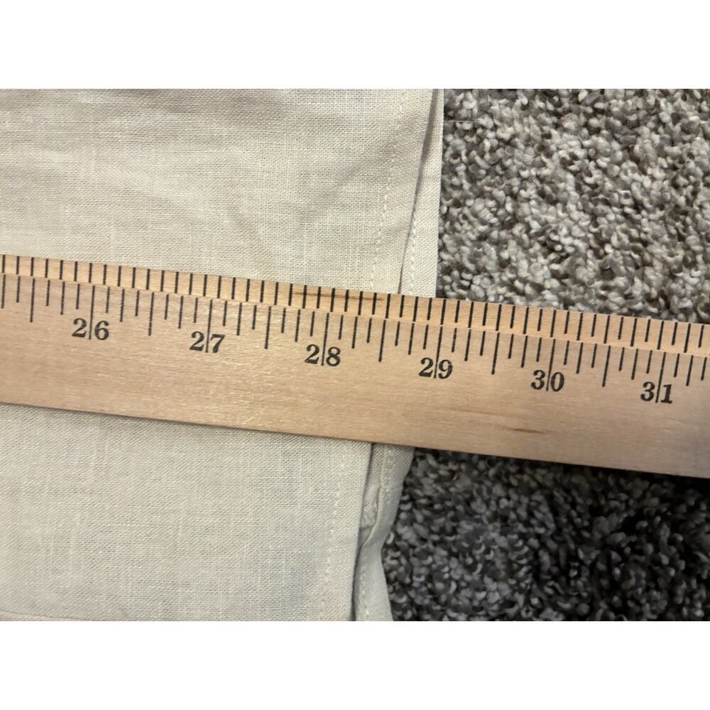 MNG Mango Linen Tie Front Mini Dress NWT Beige Sleeveless Minimalist M Coastal - Picture 9 of 9